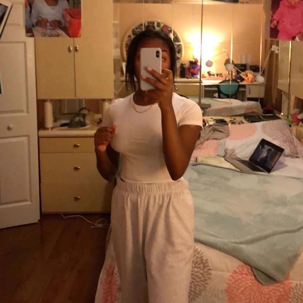 White crop top